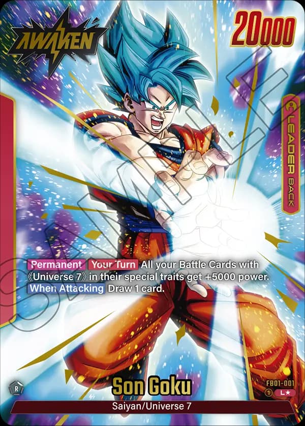 Son Goku — L*, FB01 — Back