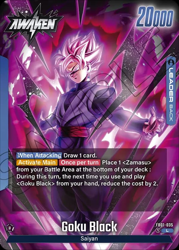 Goku Black — L, FB01 — Verso