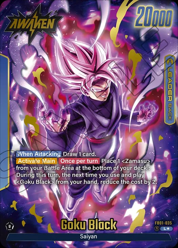Goku Black — L*, FB01 — Back