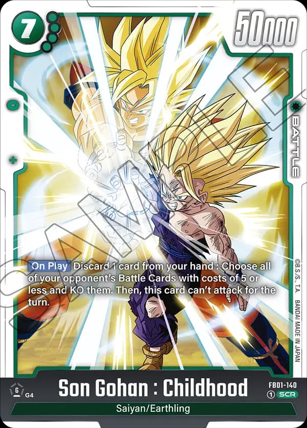 Son Gohan : Childhood — SCR, FB01