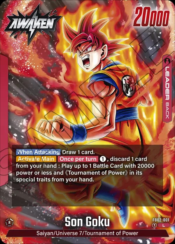 Son Goku — L, FB02 — Verso