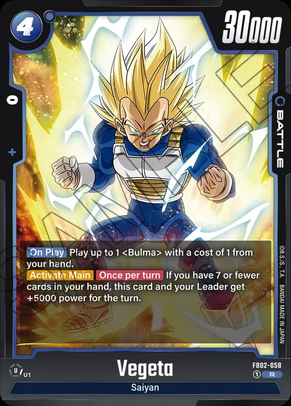 Vegeta — R, FB02