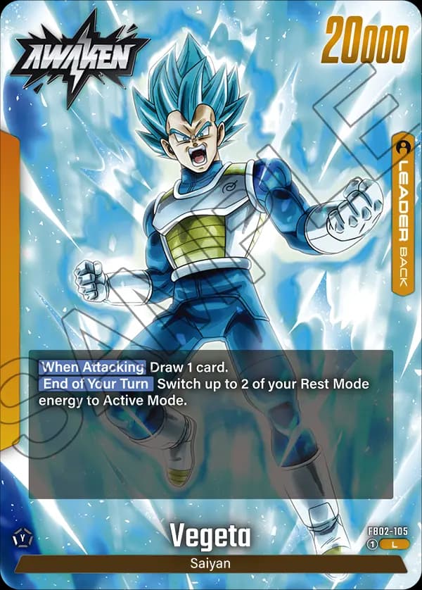 Vegeta — L, FB02 — Verso