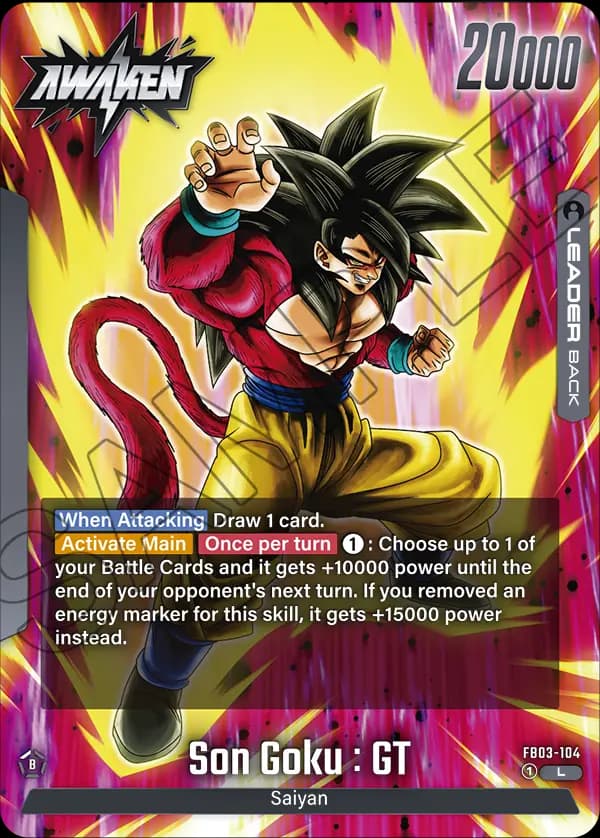 Son Goku : Gt — L, FB03 — Verso