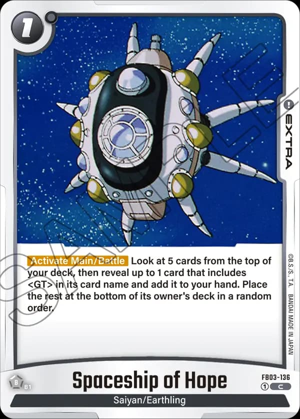 Spaceship Of Hope — C, FB03