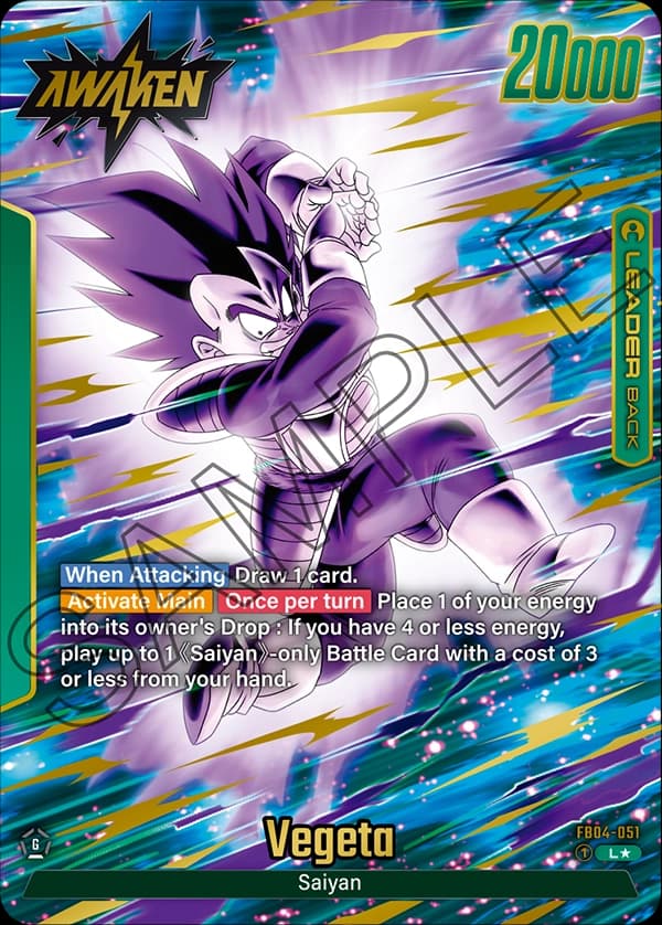 Vegeta — L*, FB04 — Verso