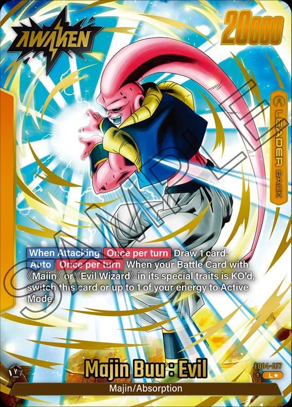 Majin Buu : Evil — L*, FB04 — Verso