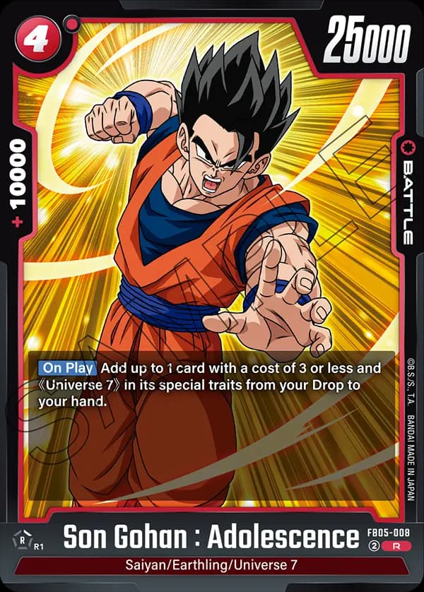 Son Gohan : Adolescence — R, FB05
