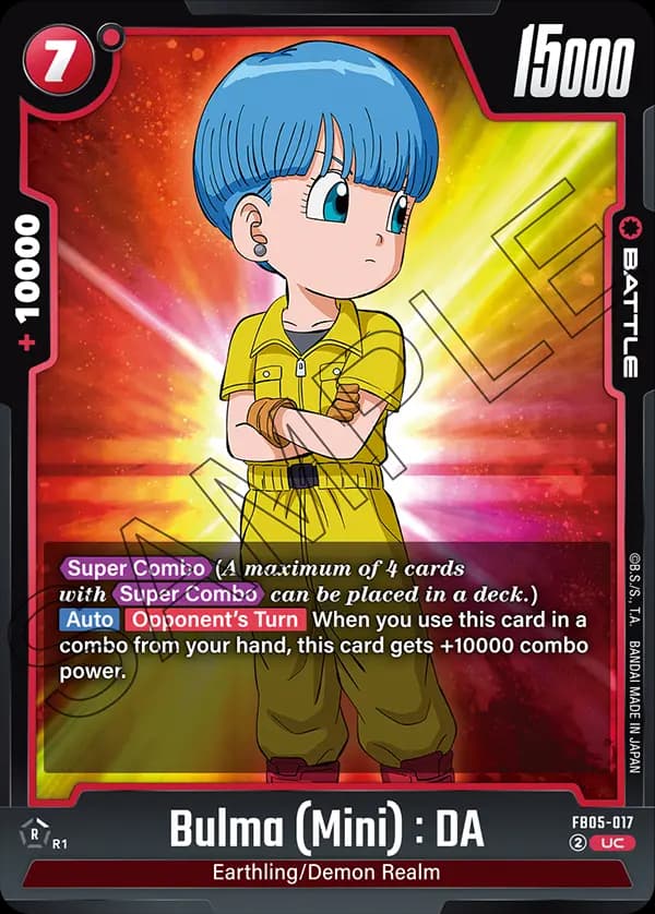 Bulma (Mini) : Da — UC, FB05