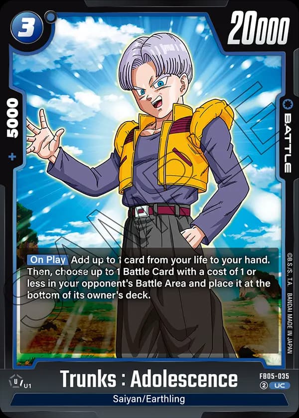 Trunks : Adolescence — UC, FB05