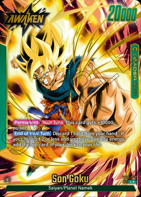 Son Goku — L*, FB05 — Verso