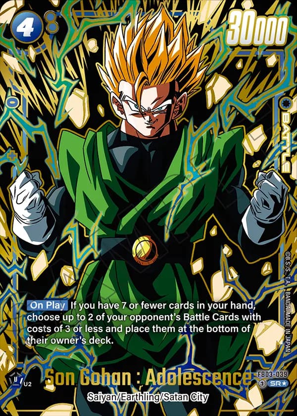 Son Gohan : Adolescence — SR**, FB06