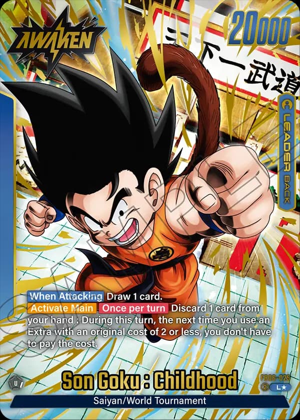 Son Goku : Childhood — L*, FB06 — Verso