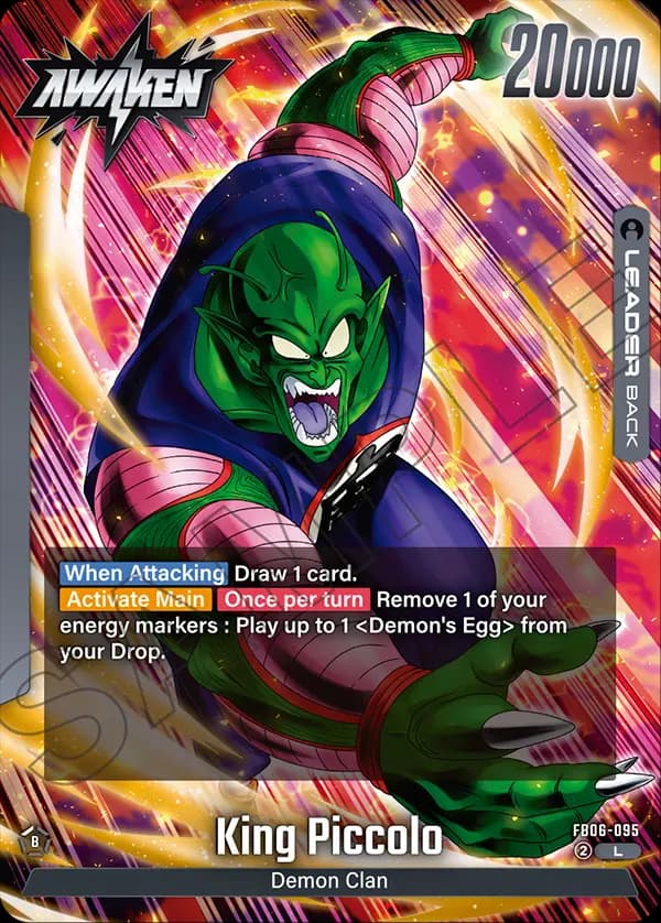 King Piccolo — L, FB06 — Verso