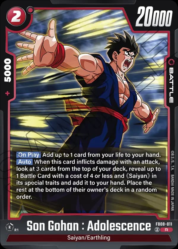 Son Gohan : Adolescence — R, FB08