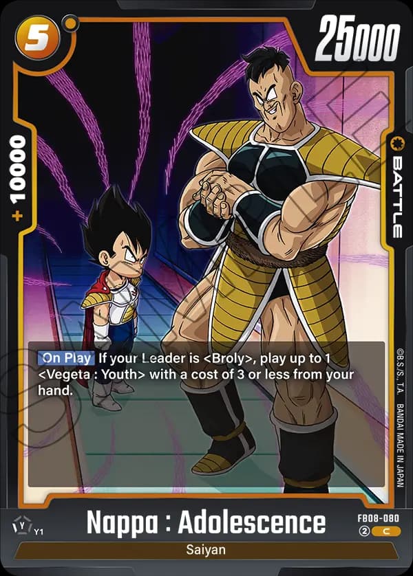 Nappa : Adolescence — C, FB08