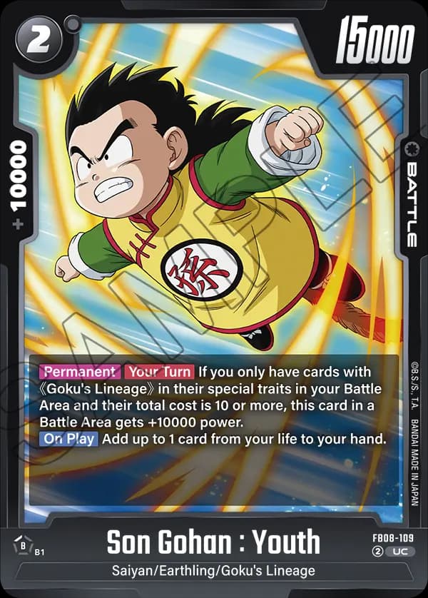 Son Gohan : Youth — UC, FB08