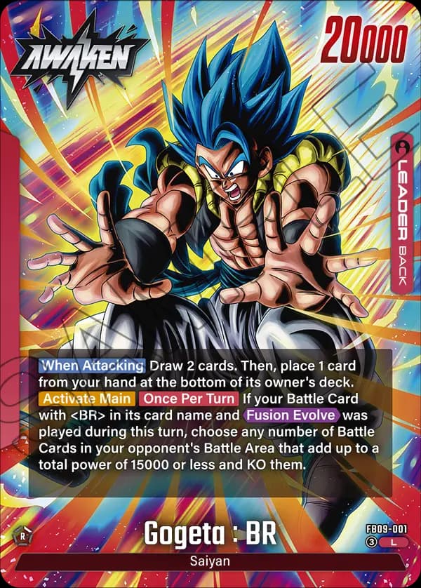 Gogeta : Br — L, FB09 — Verso