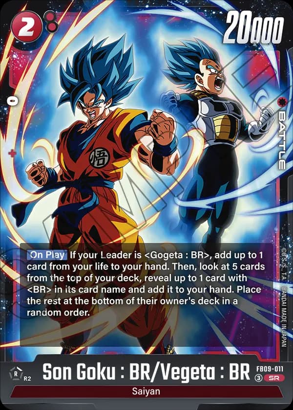 Son Goku : Br/Vegeta : Br — SR, FB09