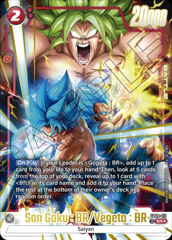 Son Goku : Br/Vegeta : Br — SR*, FB09