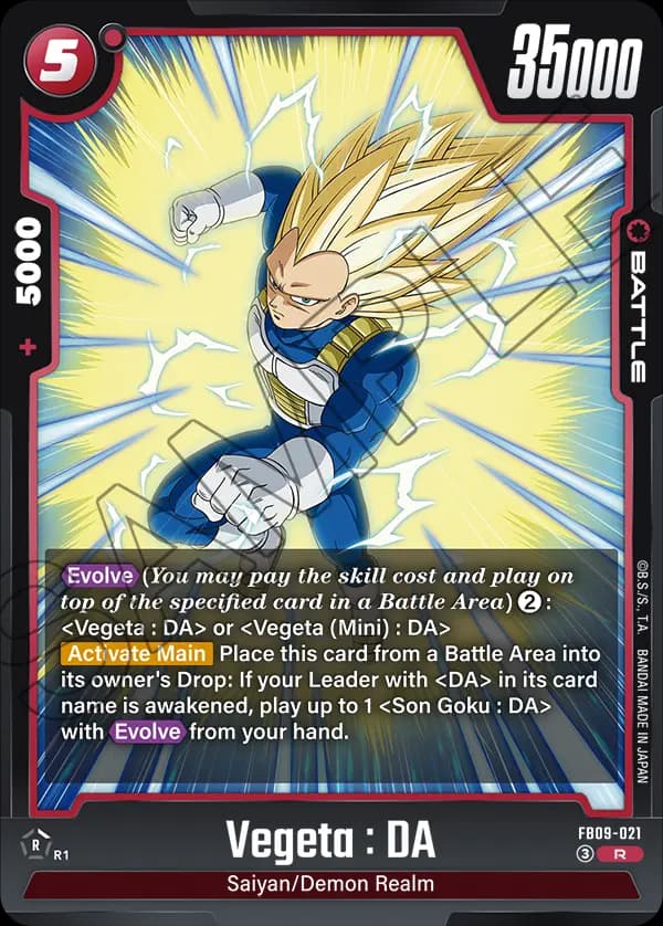 Vegeta : Da — R, FB09