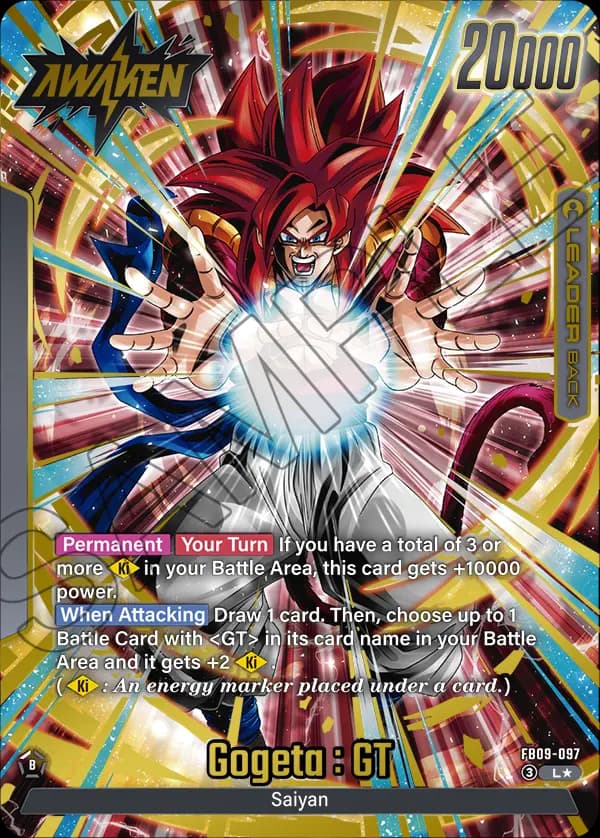 Gogeta : Gt — L*, FB09 — Verso