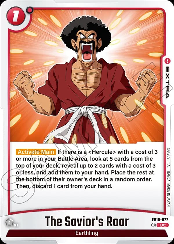 The Savior'S Roar — UC, FB10