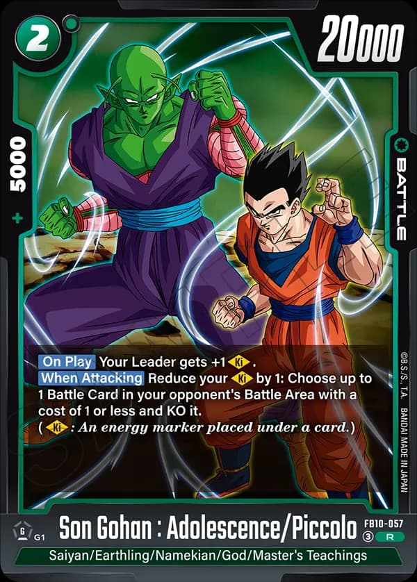 Son Gohan : Adolescence/Piccolo — R, FB10