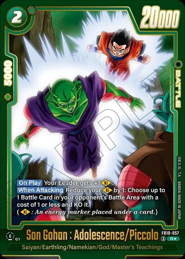 Son Gohan : Adolescence/Piccolo — R*, FB10
