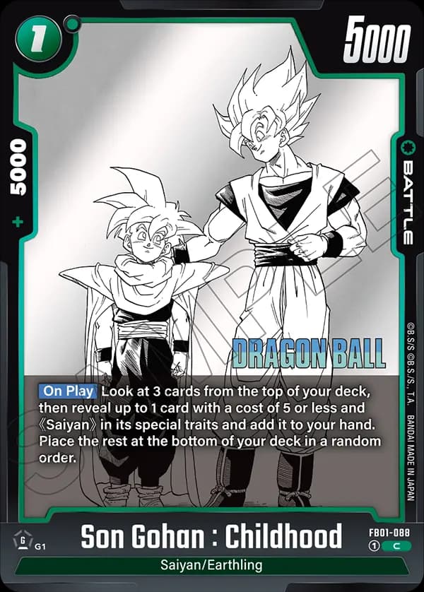 Son Gohan : Childhood — C**, SB01