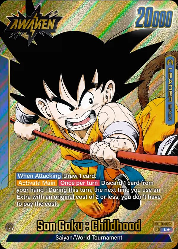 Son Goku : Childhood — L***, SB01 — Verso