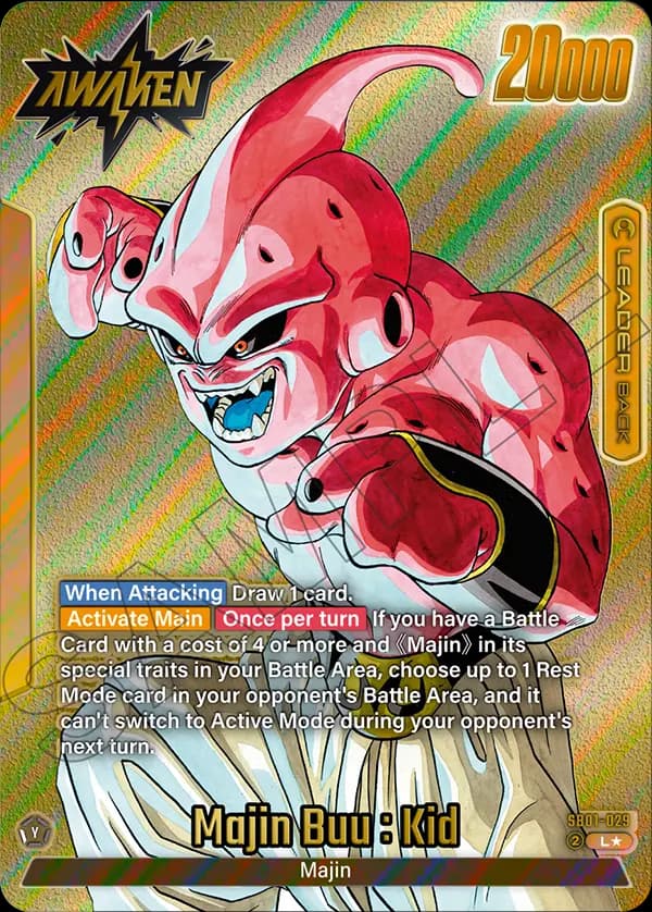 Majin Buu : Evil — L*, SB01 — Verso