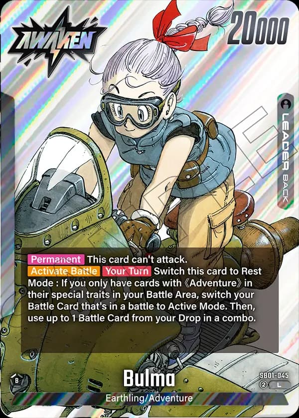 Bulma — L, SB01 — Verso