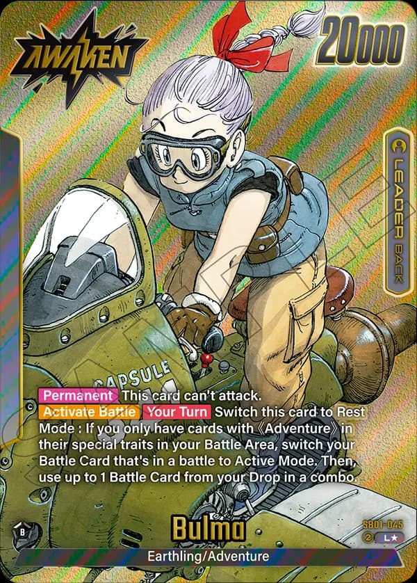 Bulma — L*, SB01 — Verso