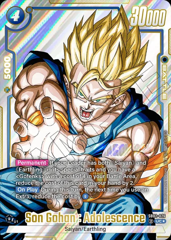 Son Gohan : Adolescence — UC*, SB02